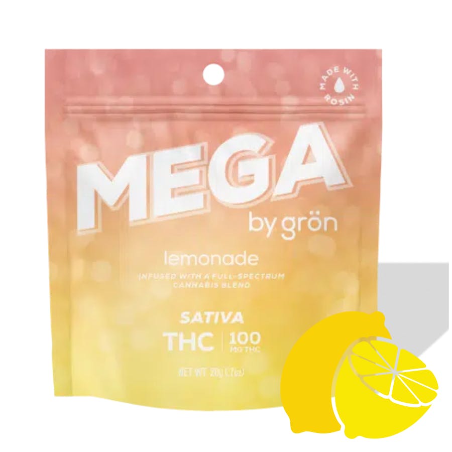Photograph of product: Mega Pearl - Lemonade - (2 Pieces) 100mg