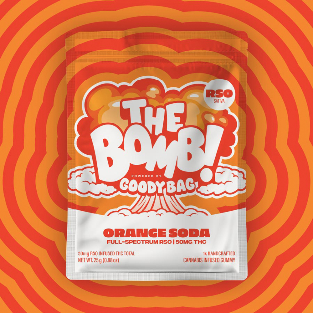 Photograph of product: Gummy BOMB RSO Orange Soda | 50mg