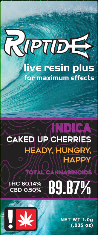 Photograph of product: Riptide - Caked Up Cherries (I) - Live Resin Cartridge 1g