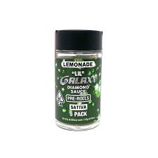 Photograph of product: Galaxy Diamond Sauce Preroll Lemonade 5pk