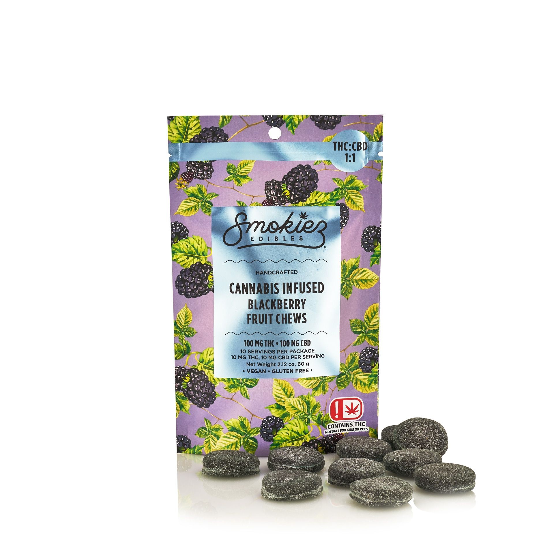 Photograph of product: SWEET BLACKBERRY | 100MG | EDIBLES | CBN/TH-oui