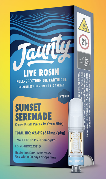Photograph of product: Sunset Serenade Live Rosin Cartridge [G52]