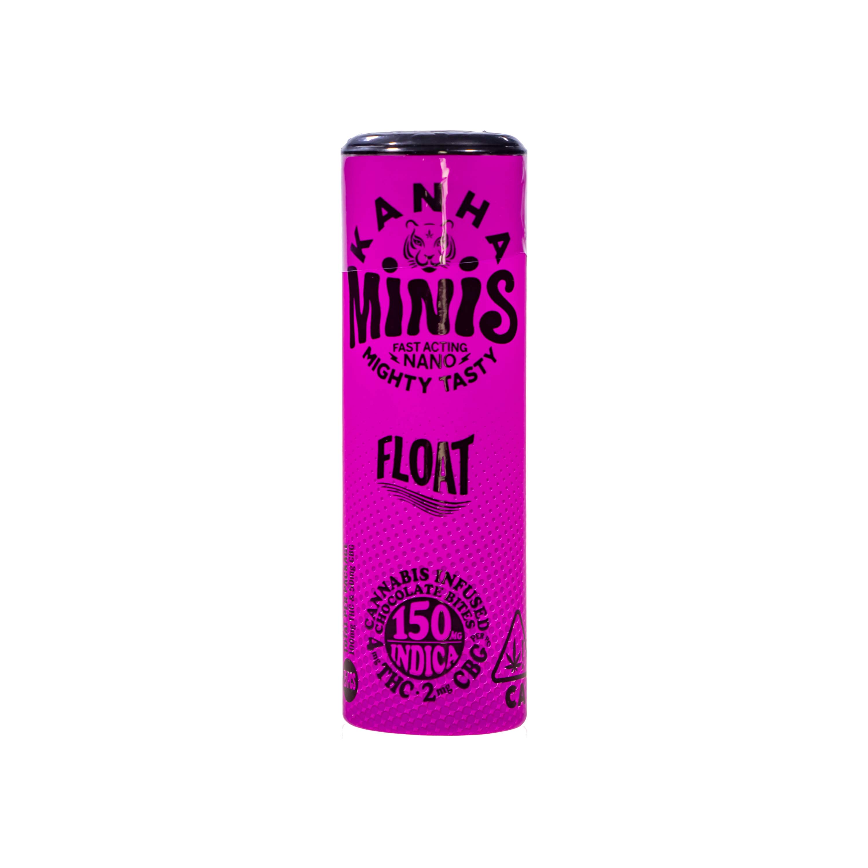 Photograph of product: Kanha | Float Nano Indica Mini Chocolate Bites (2:1 THC:CBG - 150mg Total)