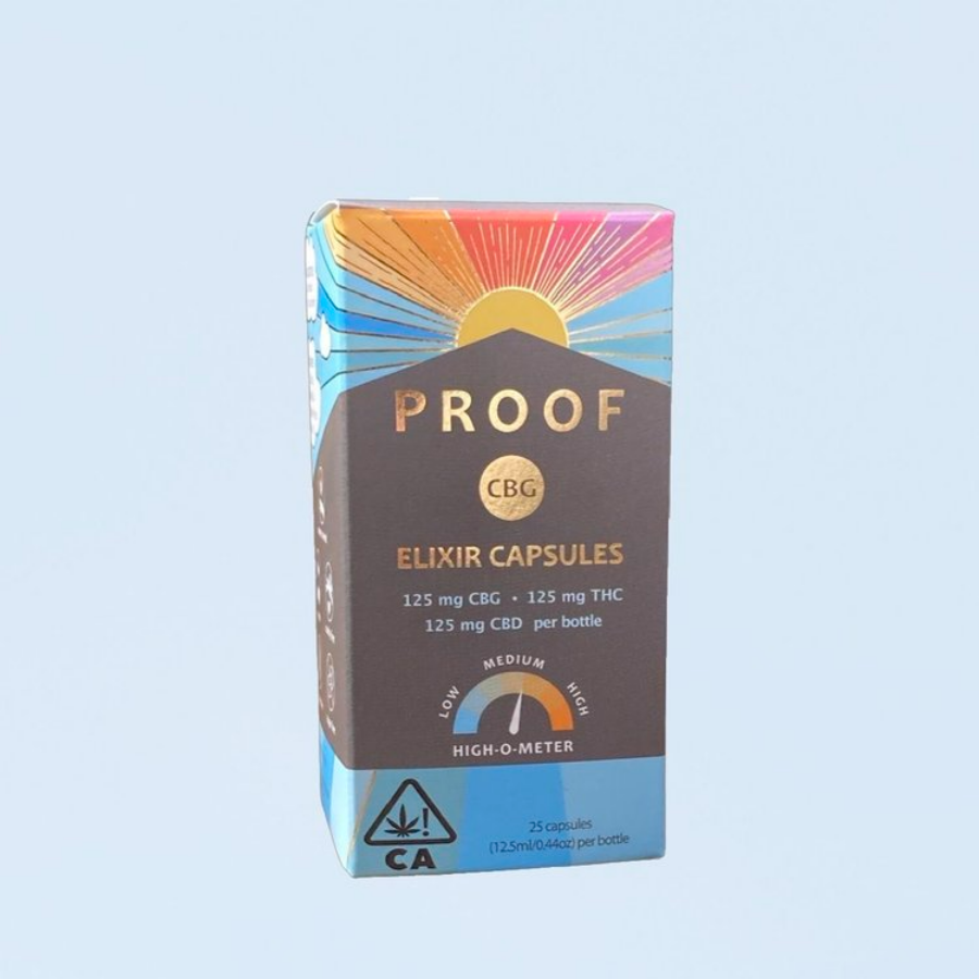 Photograph of product: PROOF CBG Elixer Caps 25ct