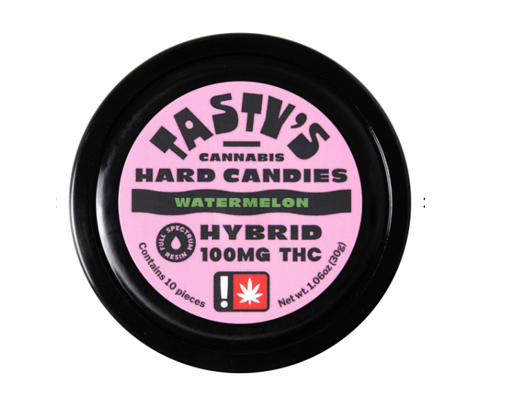 Photograph of product: Watermelon Hard Candies | 100mg 10pk
