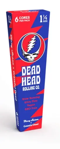 Photograph of product: Blazy Susan x Grateful Dead 1 1/4 Cones (6pk)