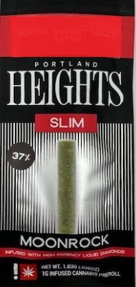 Photograph of product: Moonrock Slim Infused Pre-roll | Panama Poison | 1g