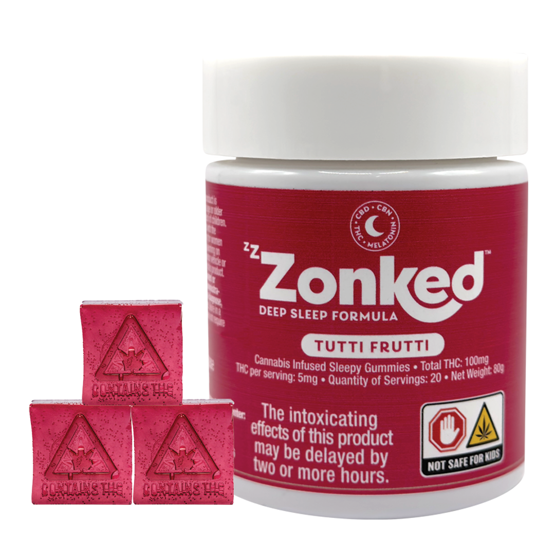 Photograph of product: ZZzonked | Tutti Frutti | 20pk (Oui'd)