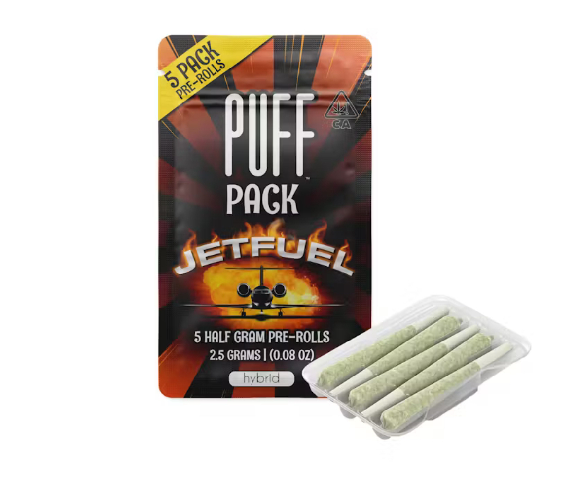 Photograph of product: Puff - Preroll 5 pk - Jetfuel