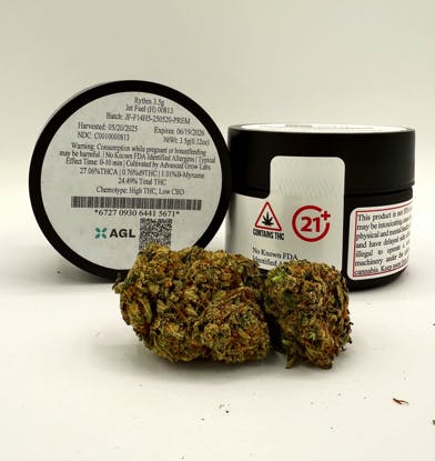 Photograph of product: Rythm 3.5g Jet Fuel (H) - 00813