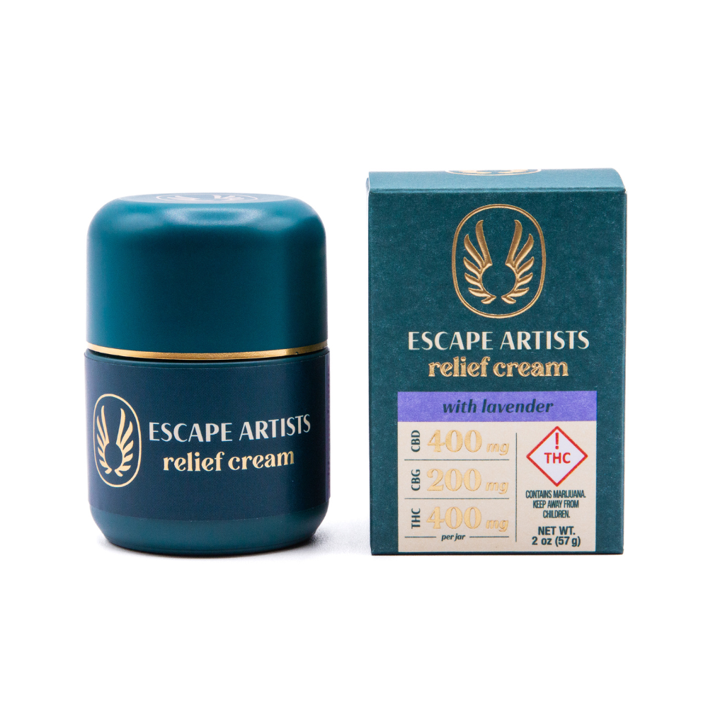 Photograph of product: Lavender - (2:1:2 TH-oui:CBG:CBD) - Relief Cream - Escape Artist