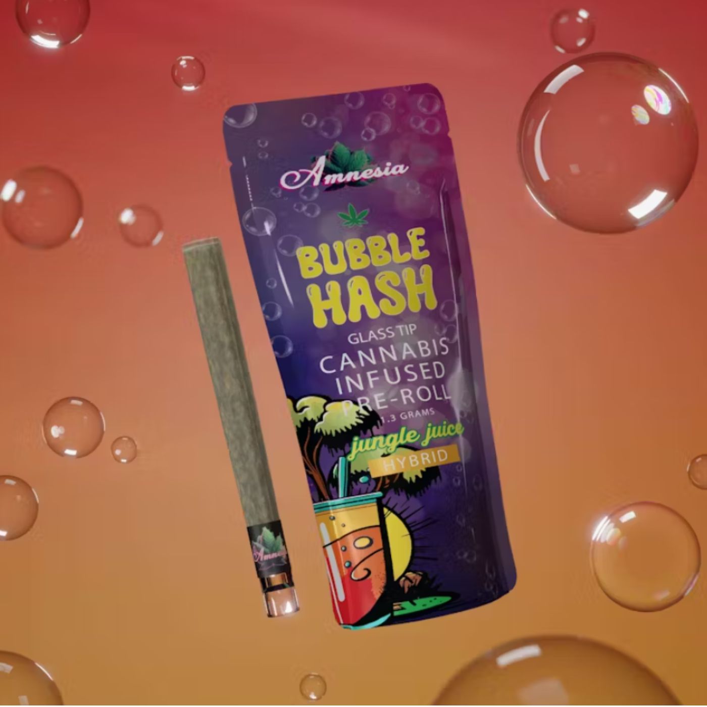Photograph of product: Amnesia - Jungle Juice 1.3g Bubble au chocolat PR