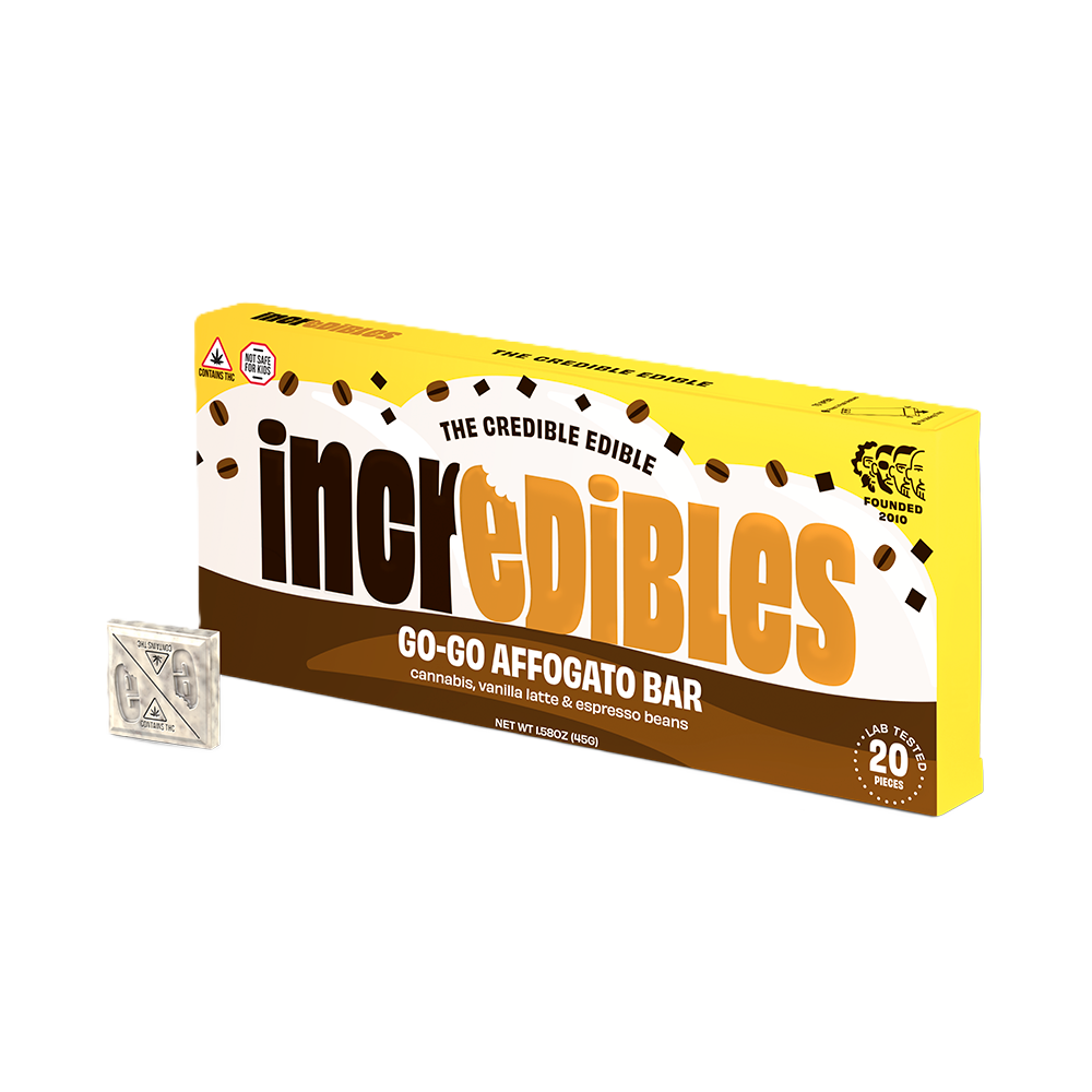 Photograph of product: Chocolate | Go-Go Affogato Bar | 100mg | 20pk | Incredibles