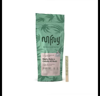 Photograph of product: MFNY - Infused Gelato 41 x Natty Dubz Resin - 1g pre roll