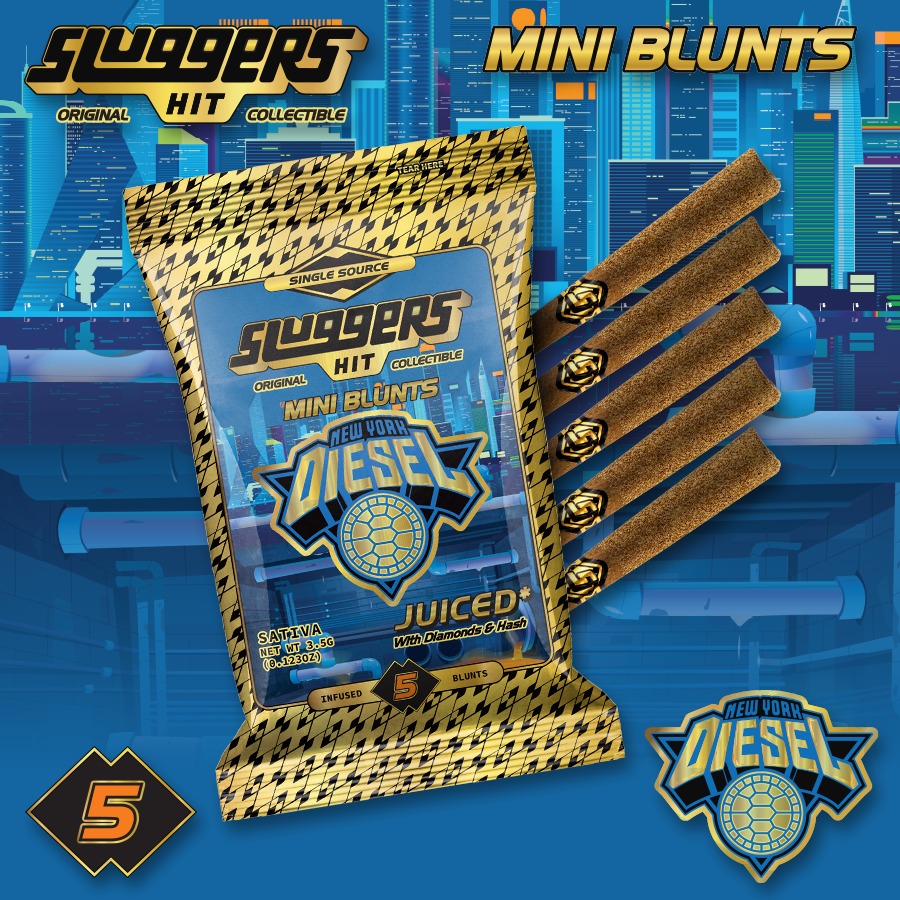 Photograph of product: 5pk - NYC Diesel - Infused Blunts - 3.5g (S) - Sluggers