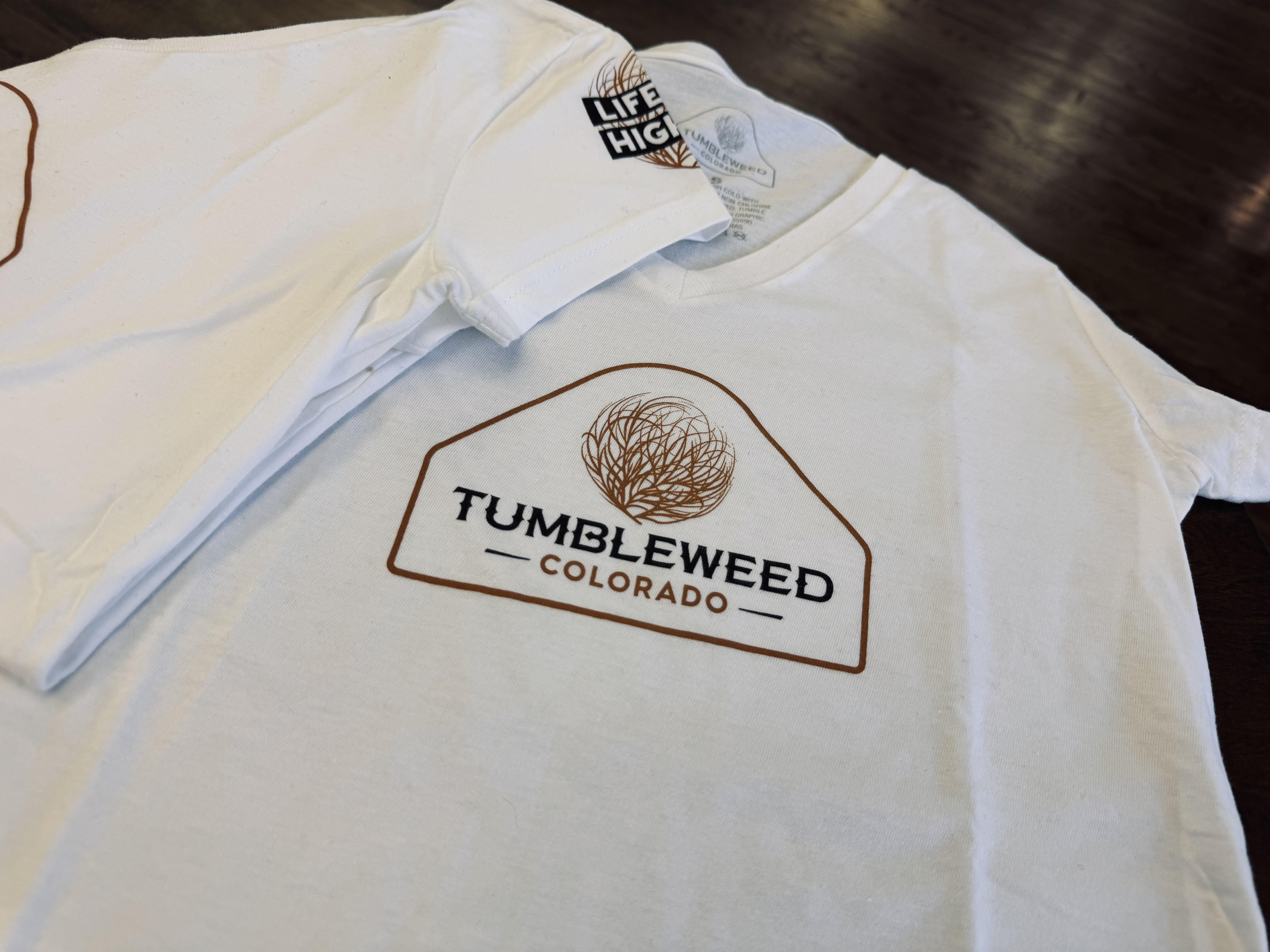 Photograph of product: Tumbleoui'd Shirt | Logo | White - | Small