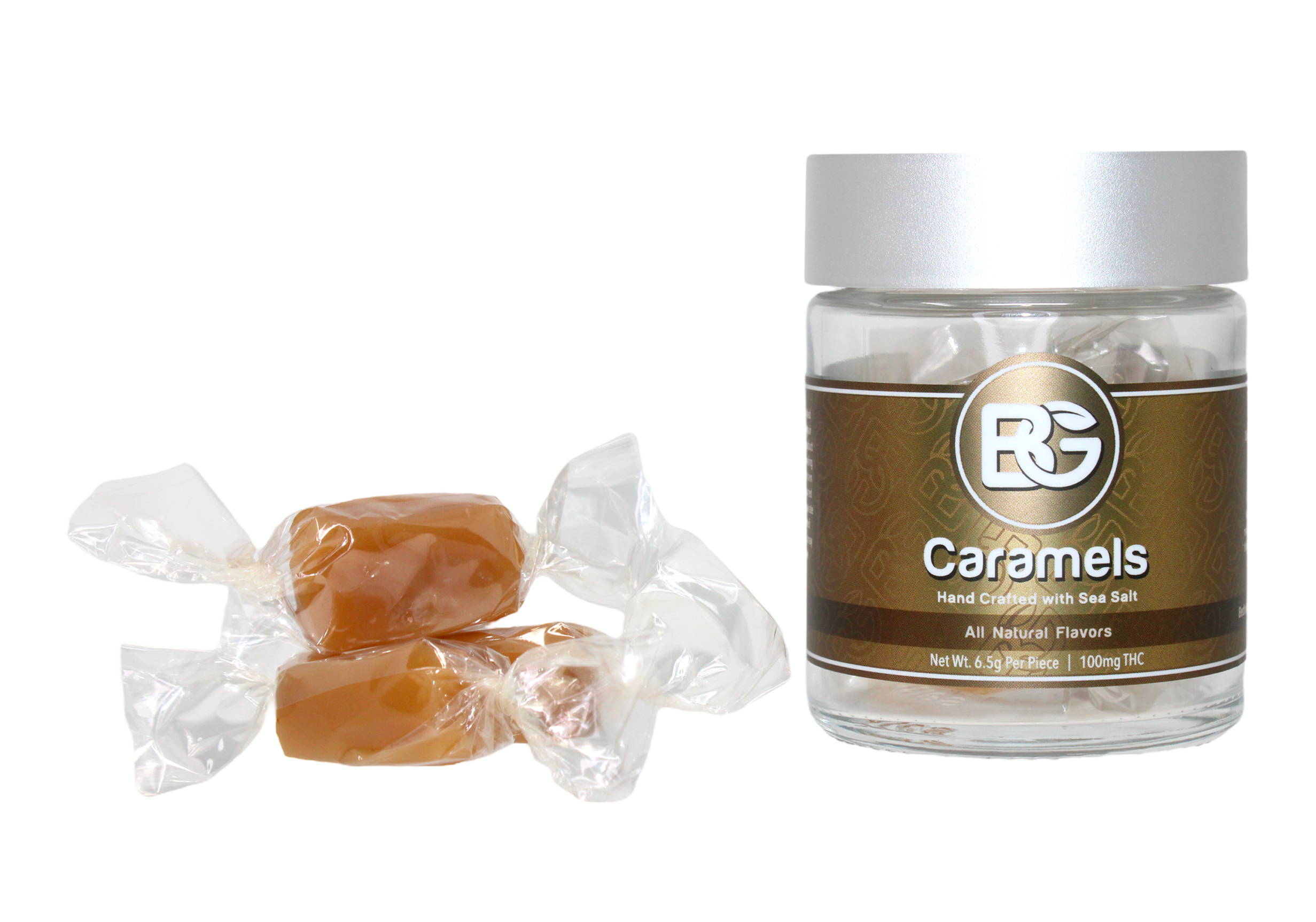 Photograph of product: Bedford Grow - Caramels - 100mg