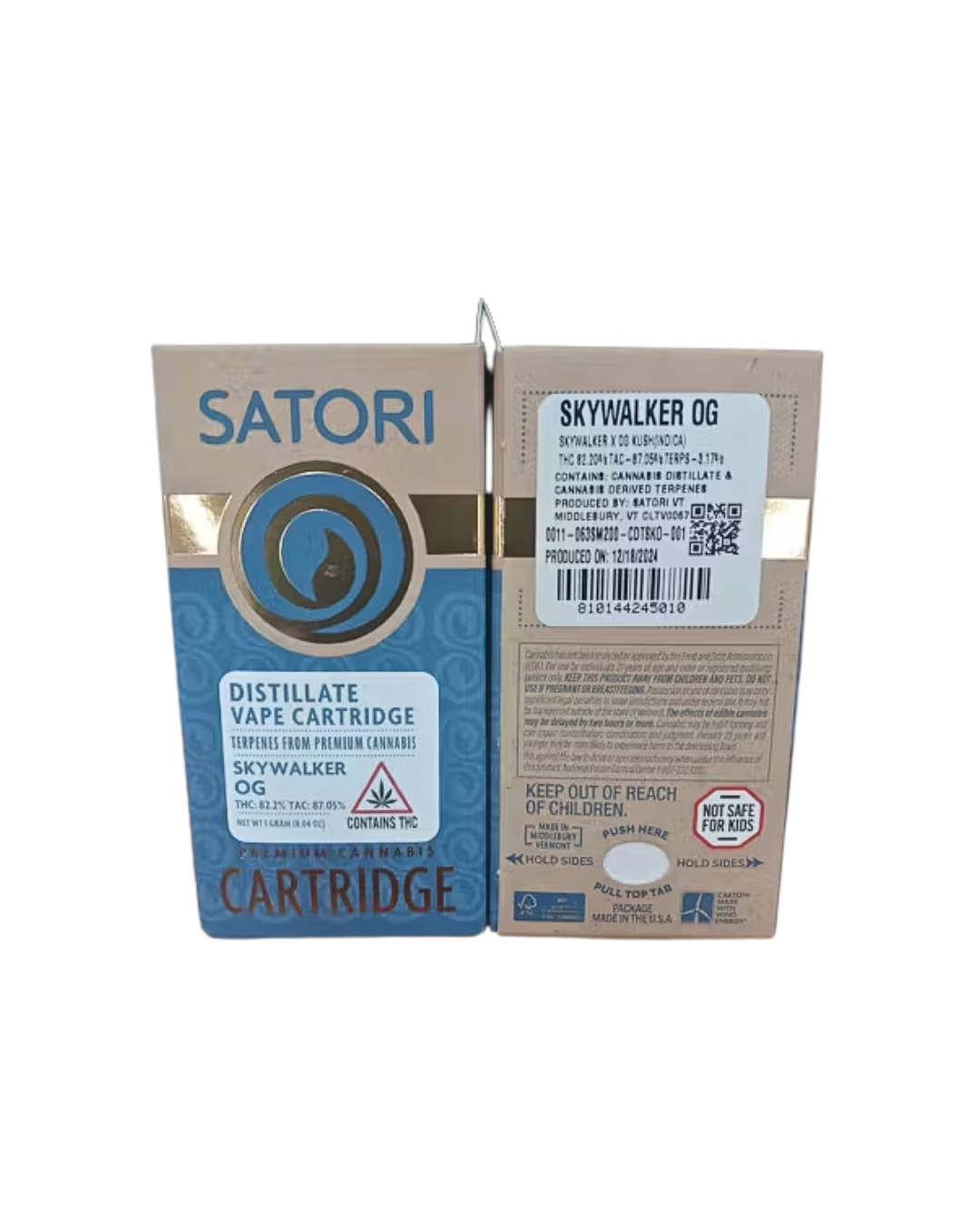 Photograph of product: Skywalker OG Distillate Vape Cartridge 1g