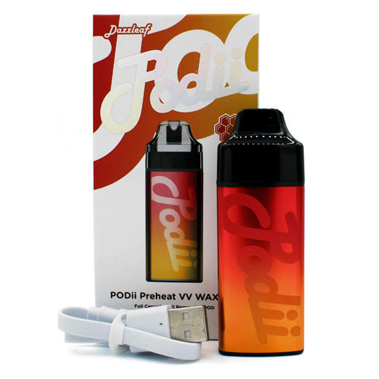 Photograph of product: Dazzleaf Podii Preheat VV Wax Pen