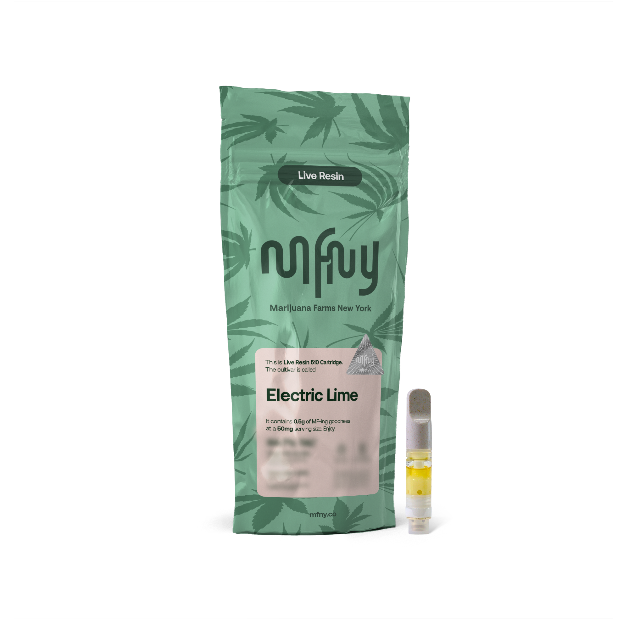 Photograph of Product: Electric Lime | Live Resin 510 Cart (.5g)