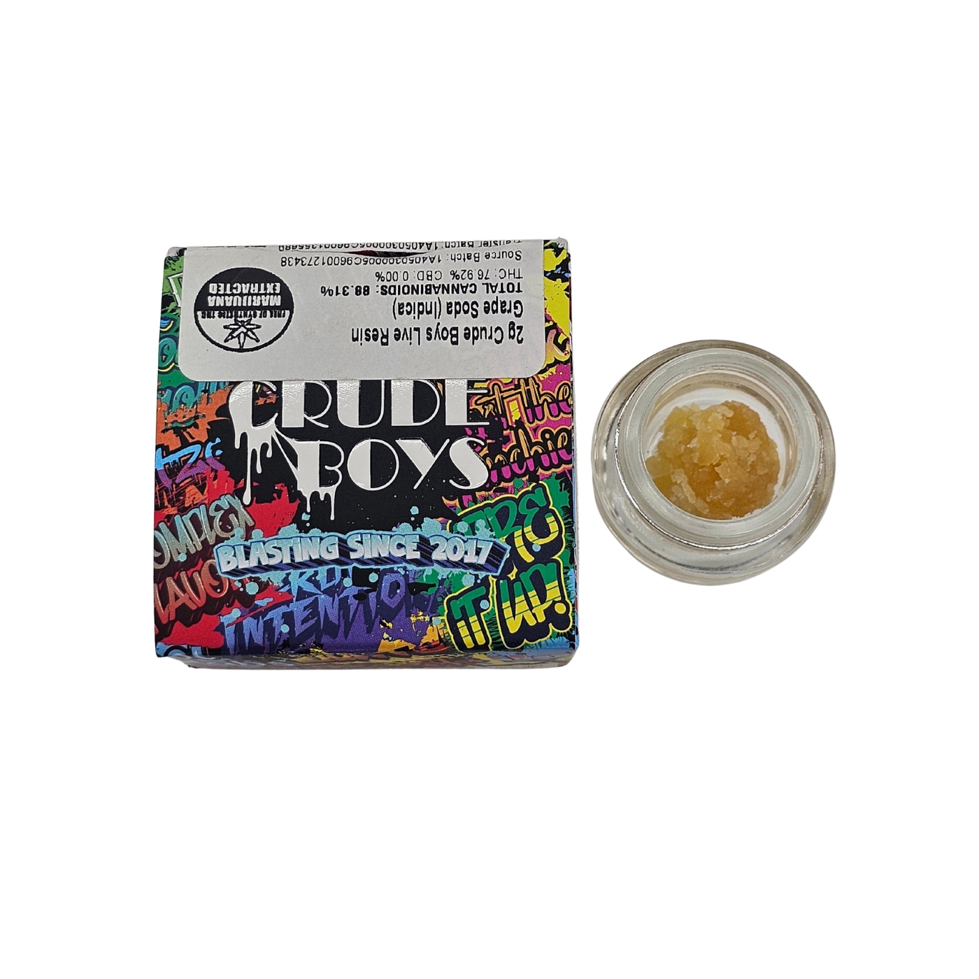 Photograph of product: Crude Boys - Grape Soda Live Resin