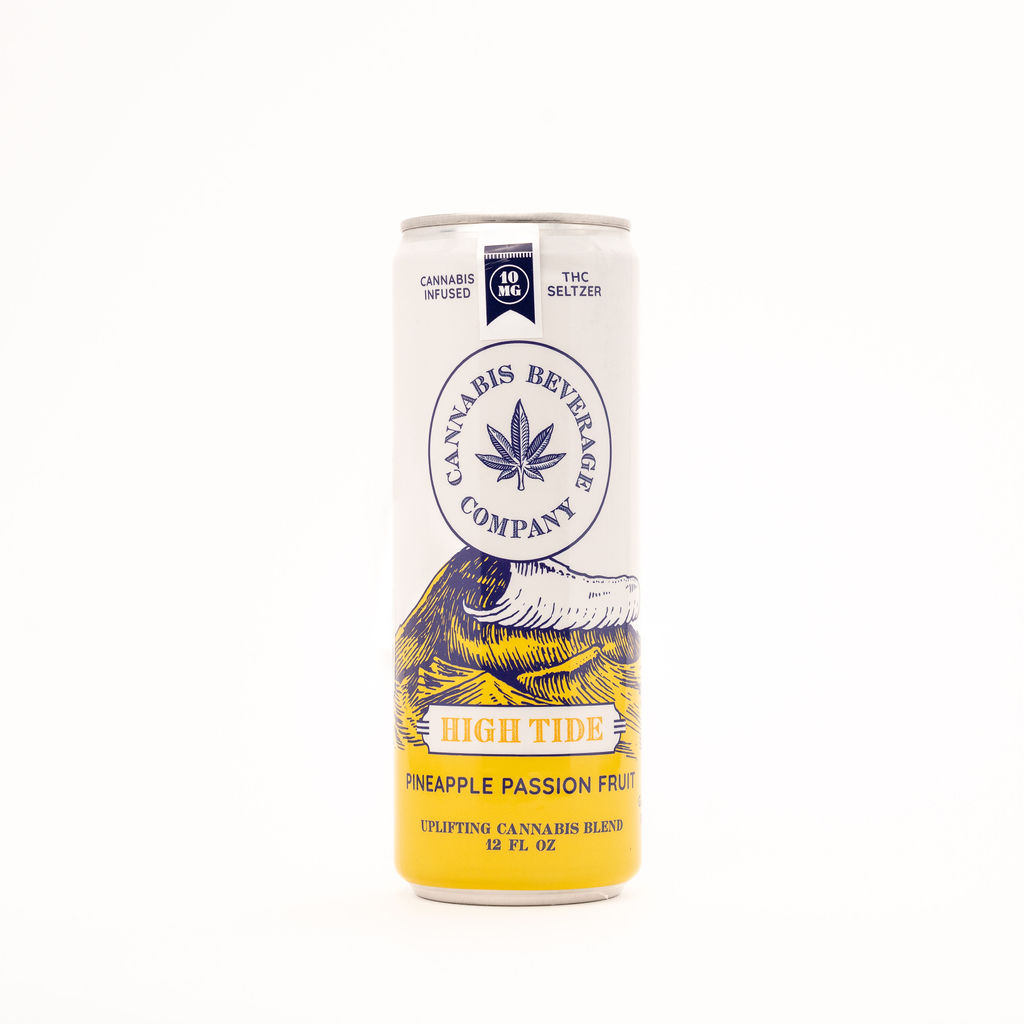 Photograph of product: High Tide 10mg Seltzer Pineapple Passion Fruit