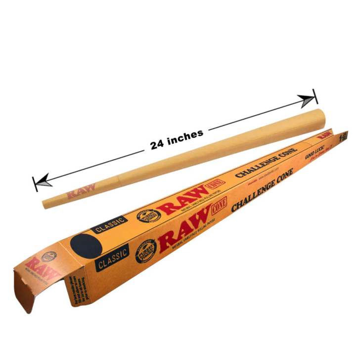 Photograph of product: RAW Classic Challenge 24'' Cone | One Giant Pre-Rolled Cone