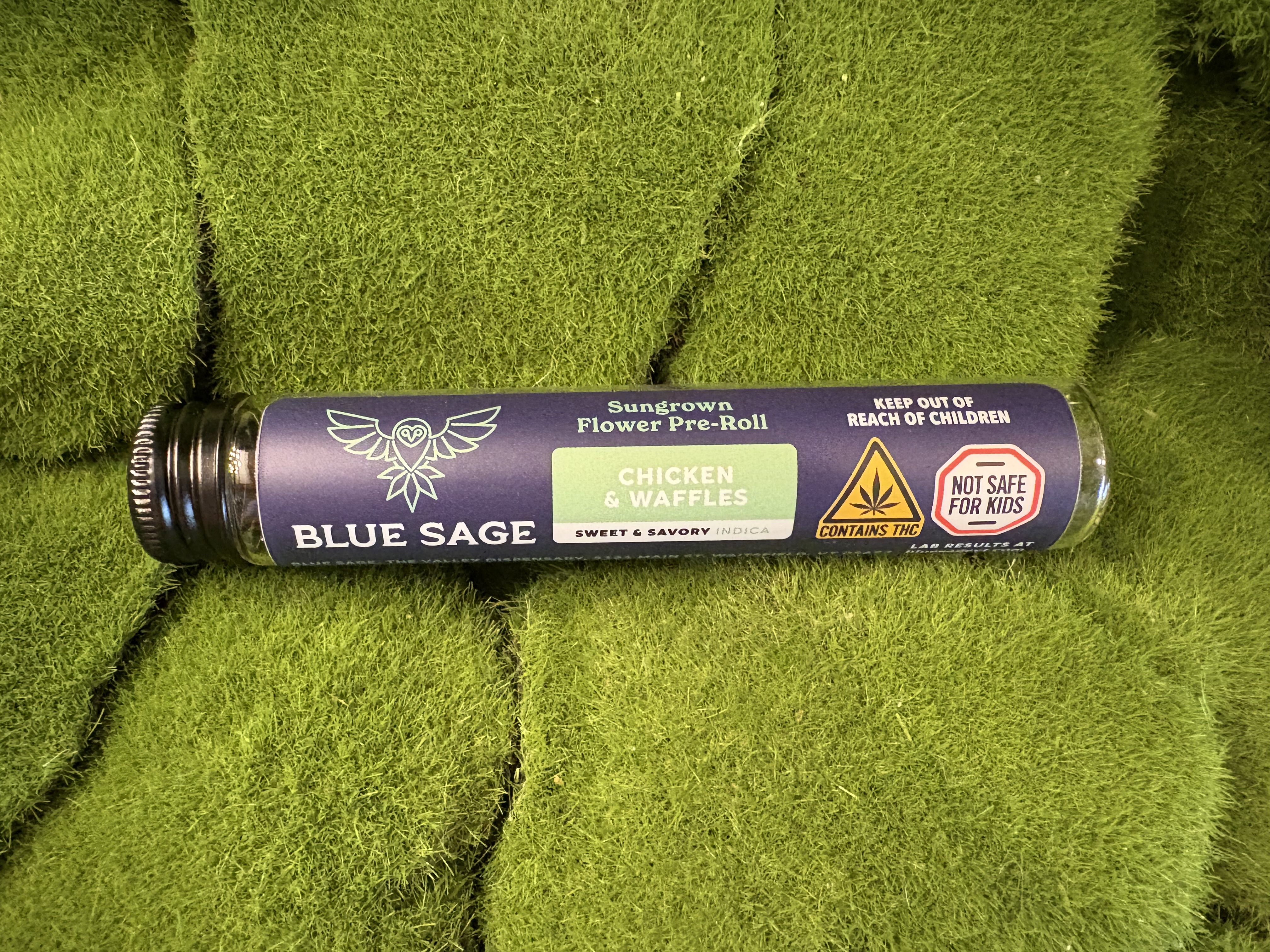 Photograph of product: Pre Roll 2 Pack | Chicken & Waffles | Blue Sage