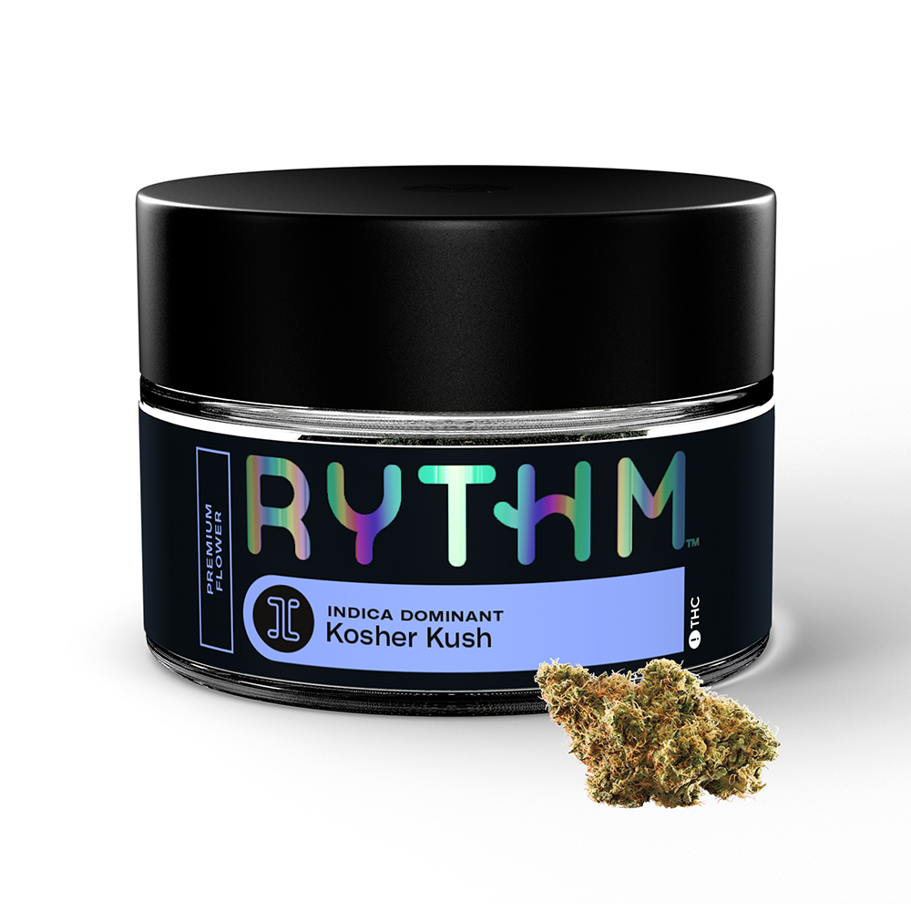 Photograph of product: Kosher Kush | Premium Flower | Oui'd | 3.5g
