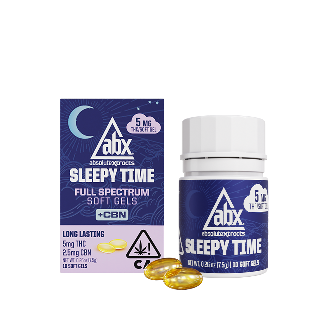 Photograph of product: SLEEPY TIME 5MG 10 PACK SOFT GELS