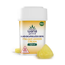 Photograph of product: Quick Italian Lemon Cream Hybrid Fruit Chews [10pk] (100mg THC)