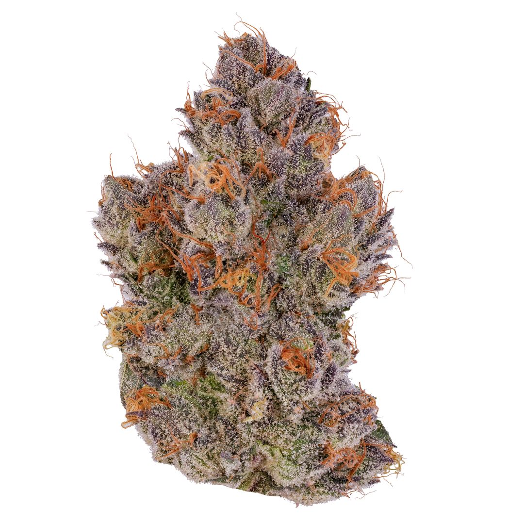Photograph of product: FIG FARMS COUCH RIDER FLOWER INDICA HYBRID 3.5G