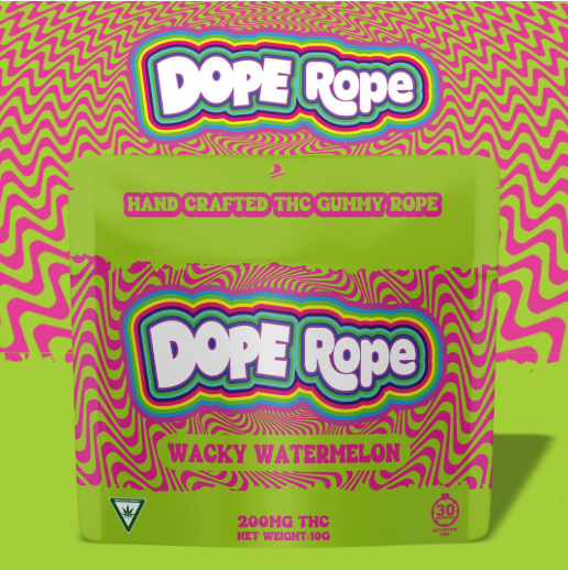 Photograph of product: Wacky Watermelon | Rope Gummy 200mg