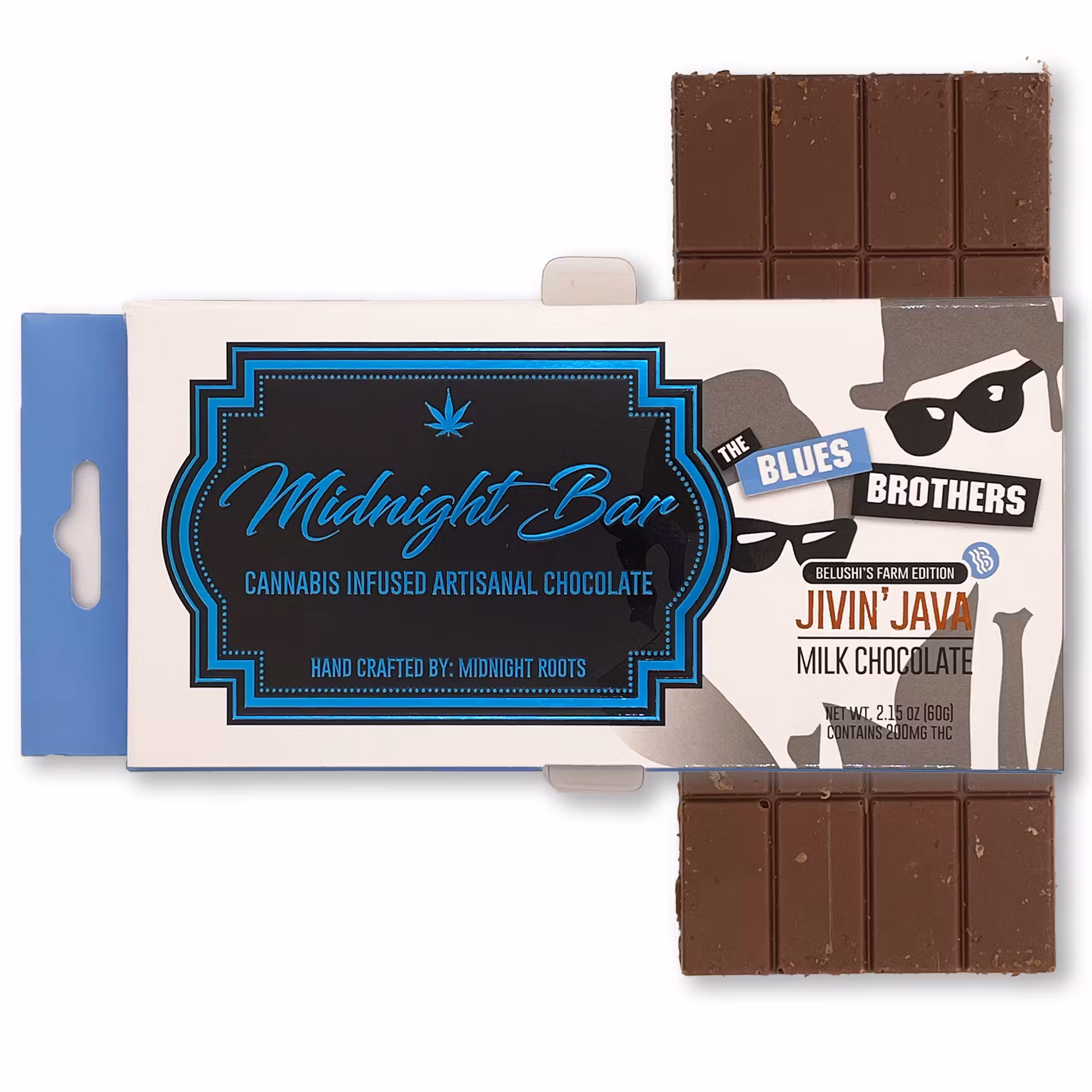 Photograph of product: MIDNIGHT BAR | CHOCOLATE | 200MG | JIVIN JAVA