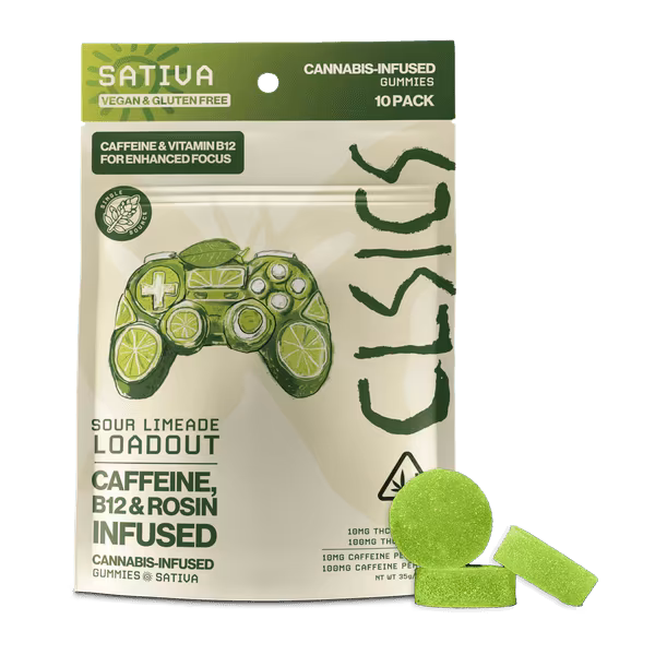 Photograph of product: CLSICS | LRO Gummies 100mg | S | Sour Limeade Loadout