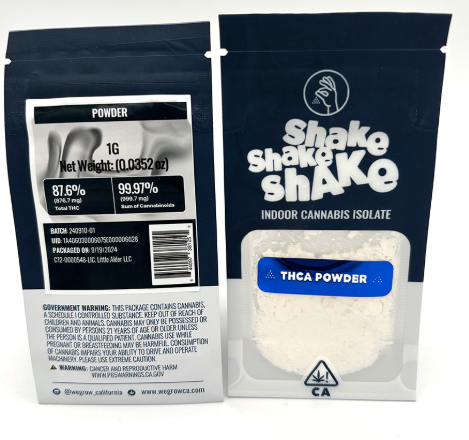 Photograph of product: Shake Shake Shake | Thca Powder   1 G