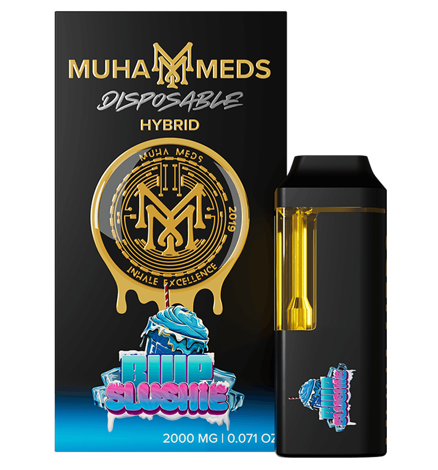 Photograph of product: Muha Meds Blue Slushie Disposable Vape Rec