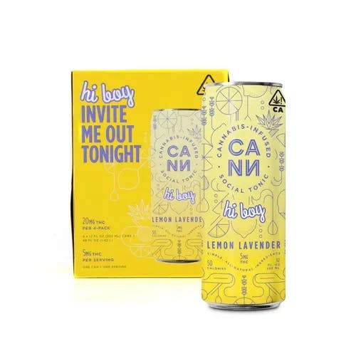 Photograph of product: Hi Boy Lemon Lavender - 4pk - 20mg - 