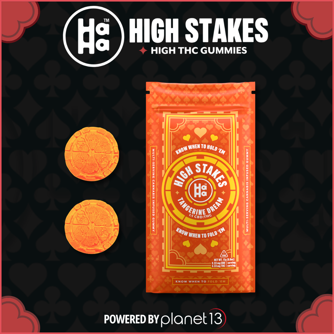 Photograph of product: HaHa HS 1:1 Tangerine Dream Gummies 2pk