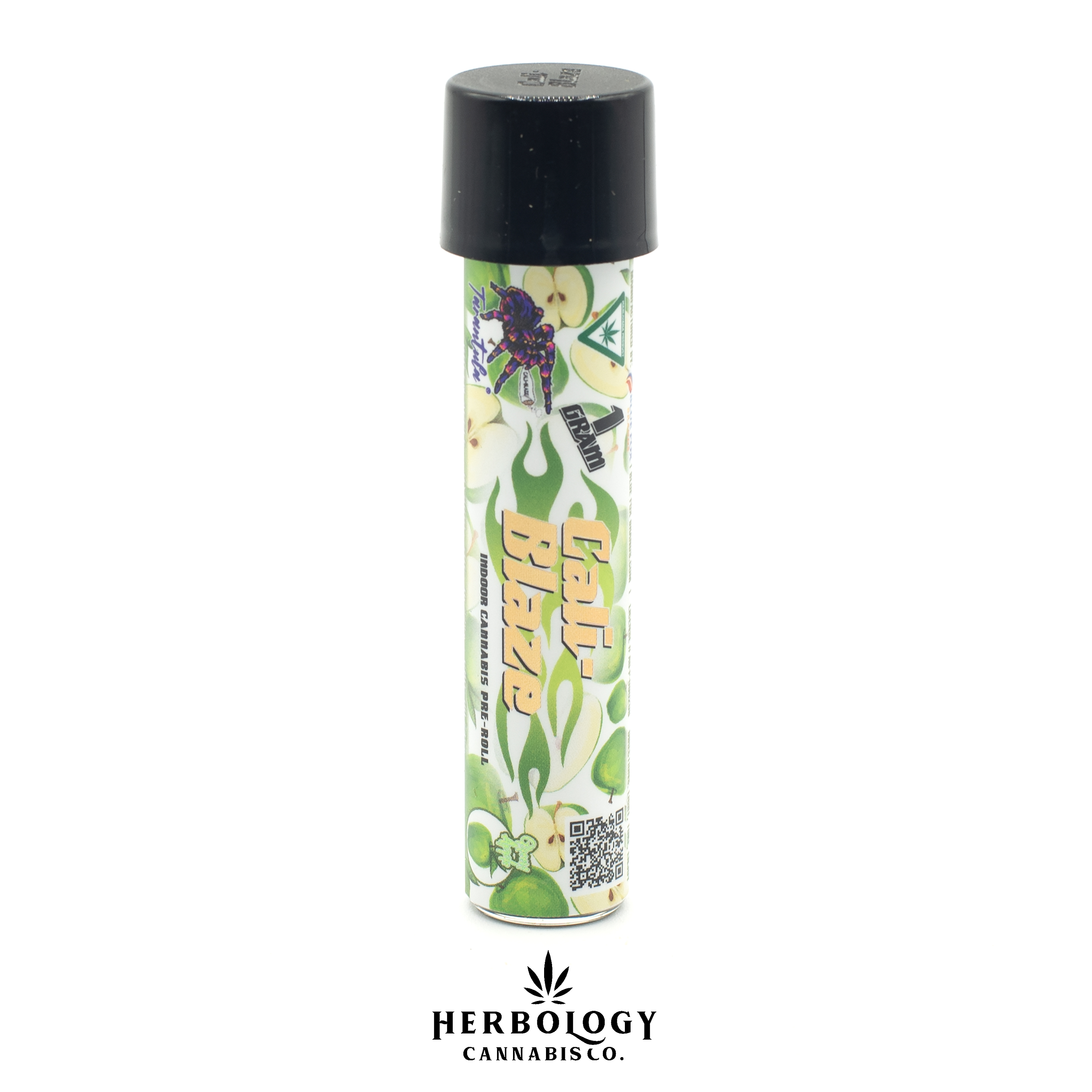 Photograph of product: Cali-Blaze | Infused Pre-Roll | Tarantula | Green Apple | 1g