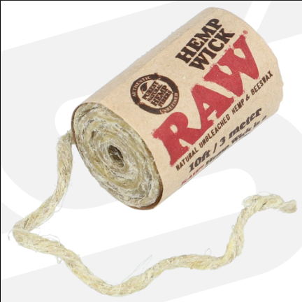 Photograph of product: RAW - Hemp Wick - 10 ft