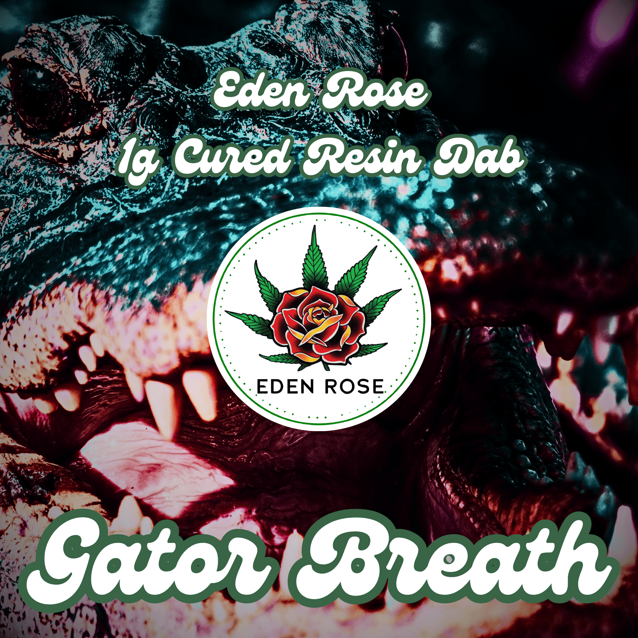Photograph of Product: Eden Rose- Cured Resin Sugar-Gator Breath