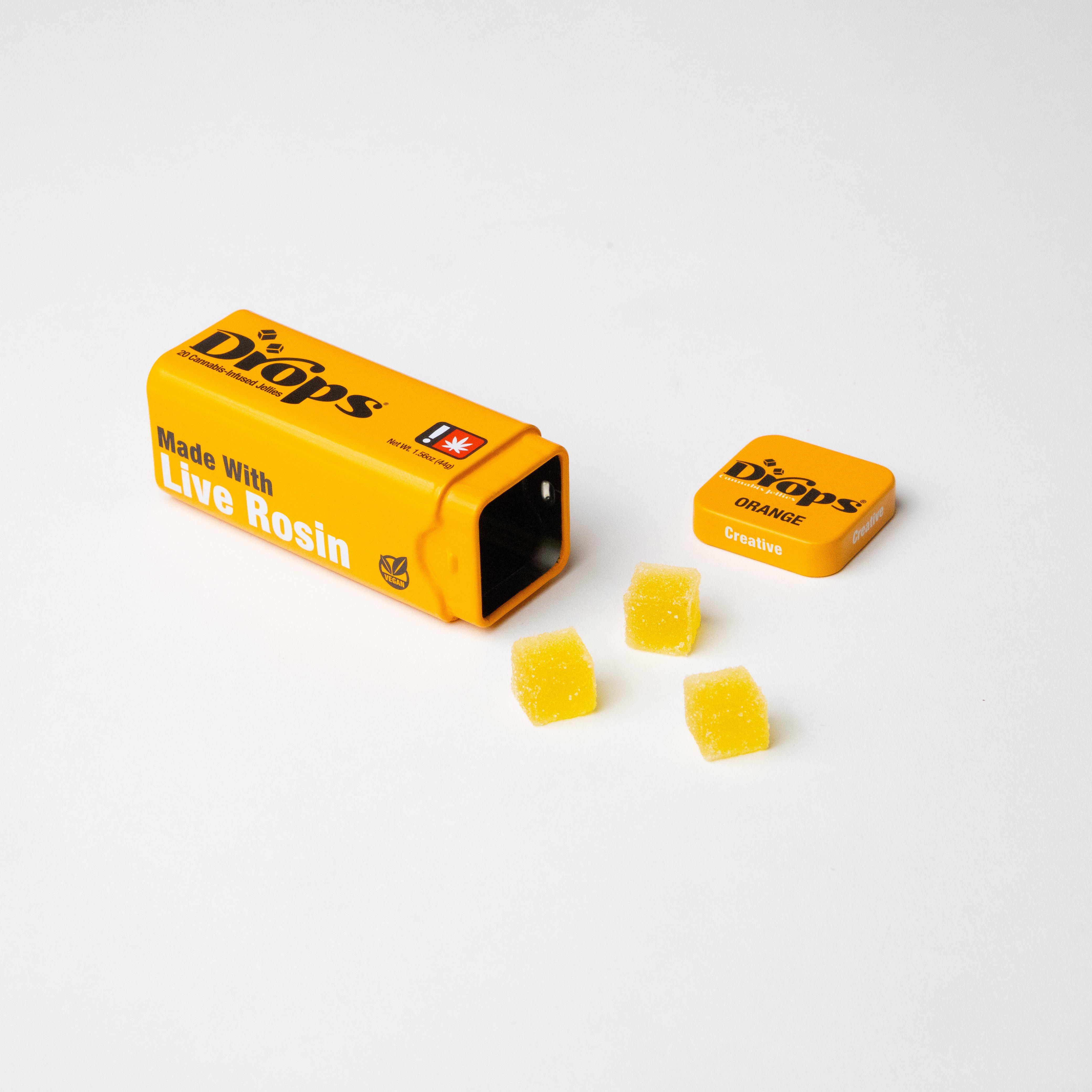 Photograph of product: Gummy - Drops 20pc - - Orange Oui'd