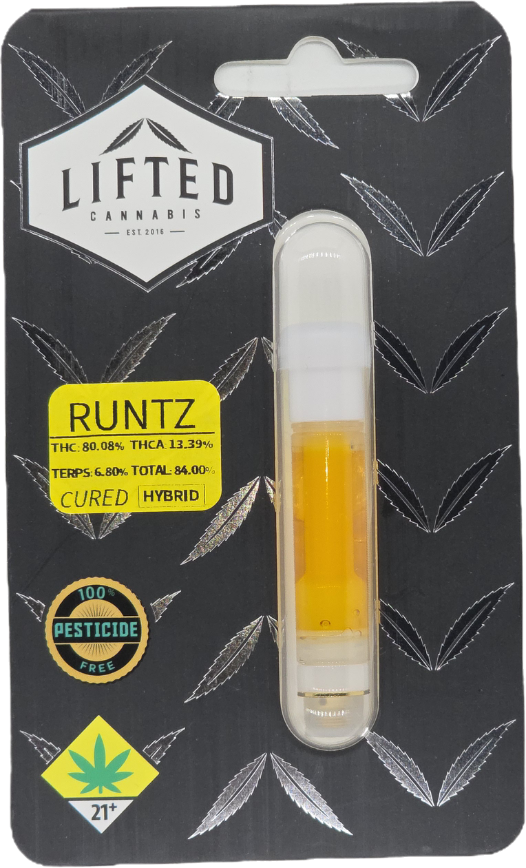 Photograph of product: Lifted VAPE Runtz Cured Cart 1g
