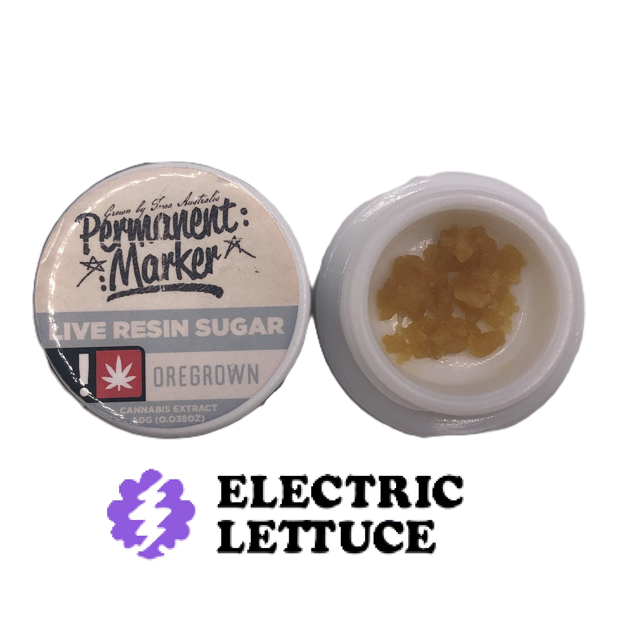 Photograph of product: Oregrown Permanent Marker Live Resin Sugar 1g