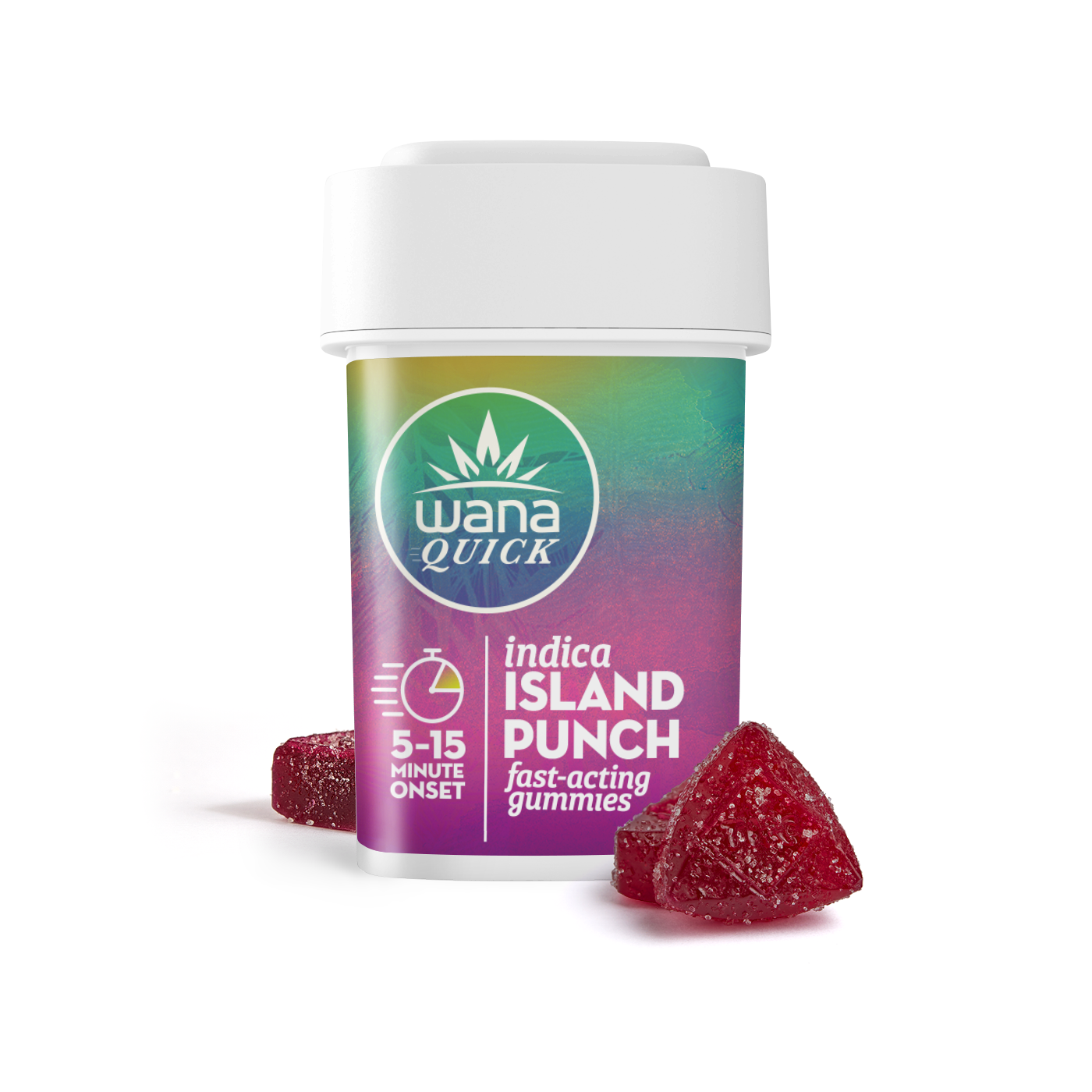 Photograph of product: Wana Gummies | REC - Quick | Island Punch (I)