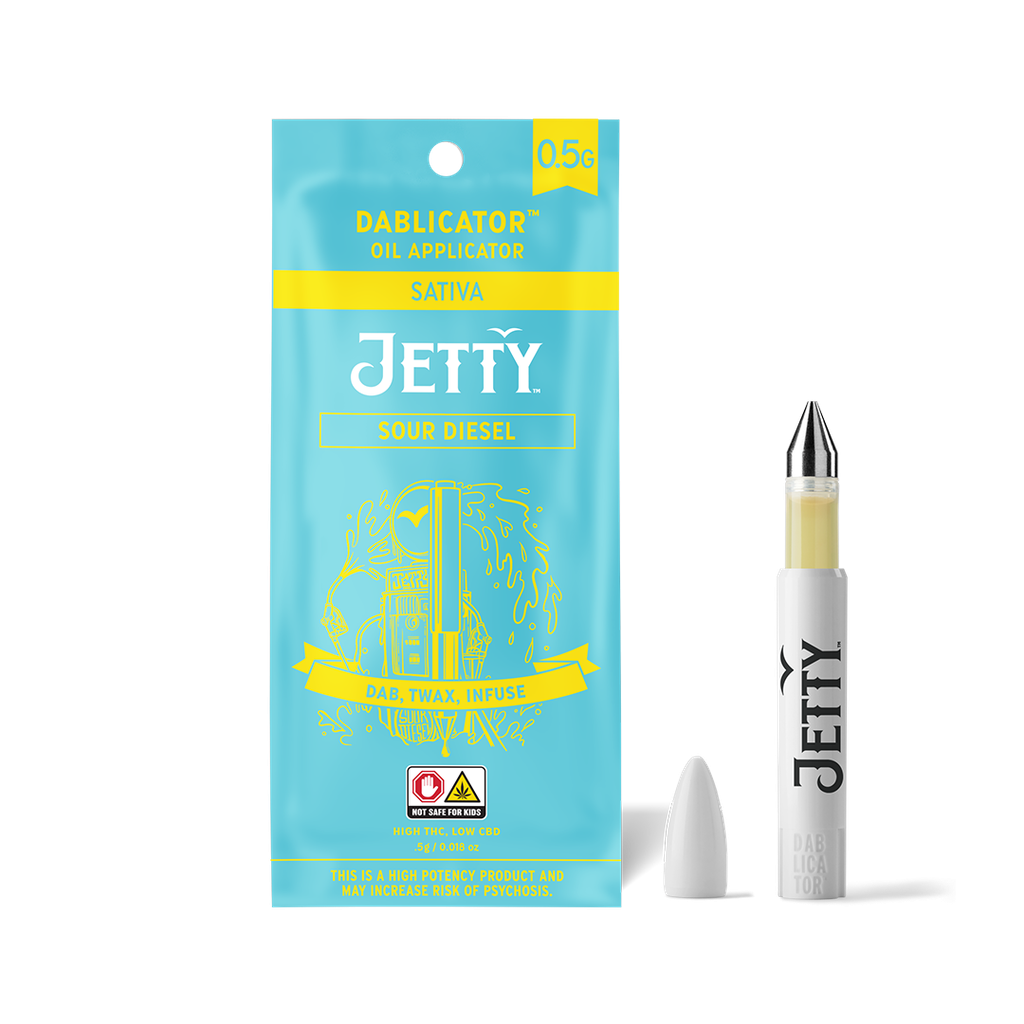 Photograph of product: Jetty - Sour Diesel High TH-oui Dablicator Oil Applicator - 0.5g
