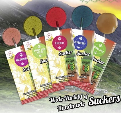 Photograph of product: MHS Caramel Apple Sucker 10mg (H)