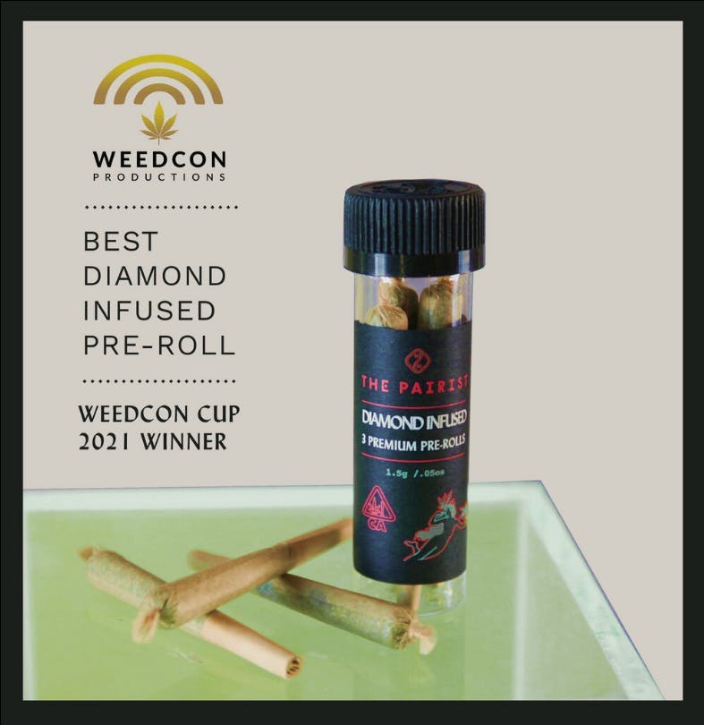 Photograph of product: The Pairist - Orange Creamsicle Diamond Infused 3 Premium Prerolls
