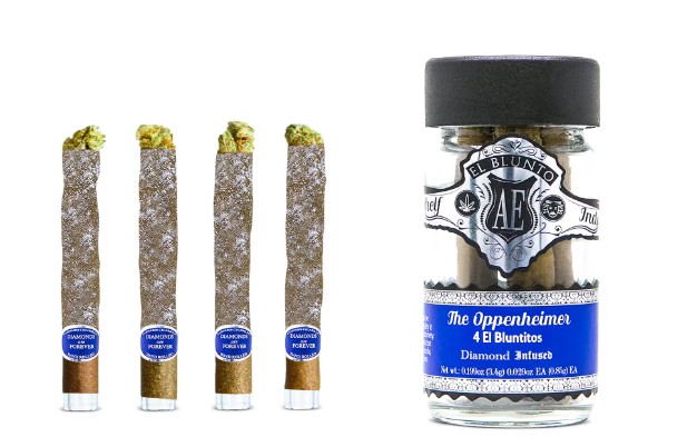 Photograph of product: The Oppenheimer | Diamond Infused Blunts | 4 Pack | 3.4g